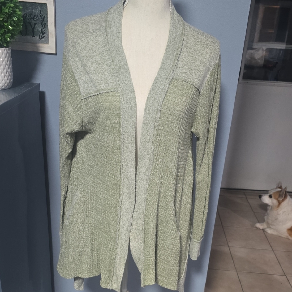 Well Loved, Comfy Sweater, Inspired Hearts Sage Green Cardigan